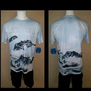 T-shirt Star Wars Homme 2XL - Bleu - Manches Courtes - Graphique Imprimé